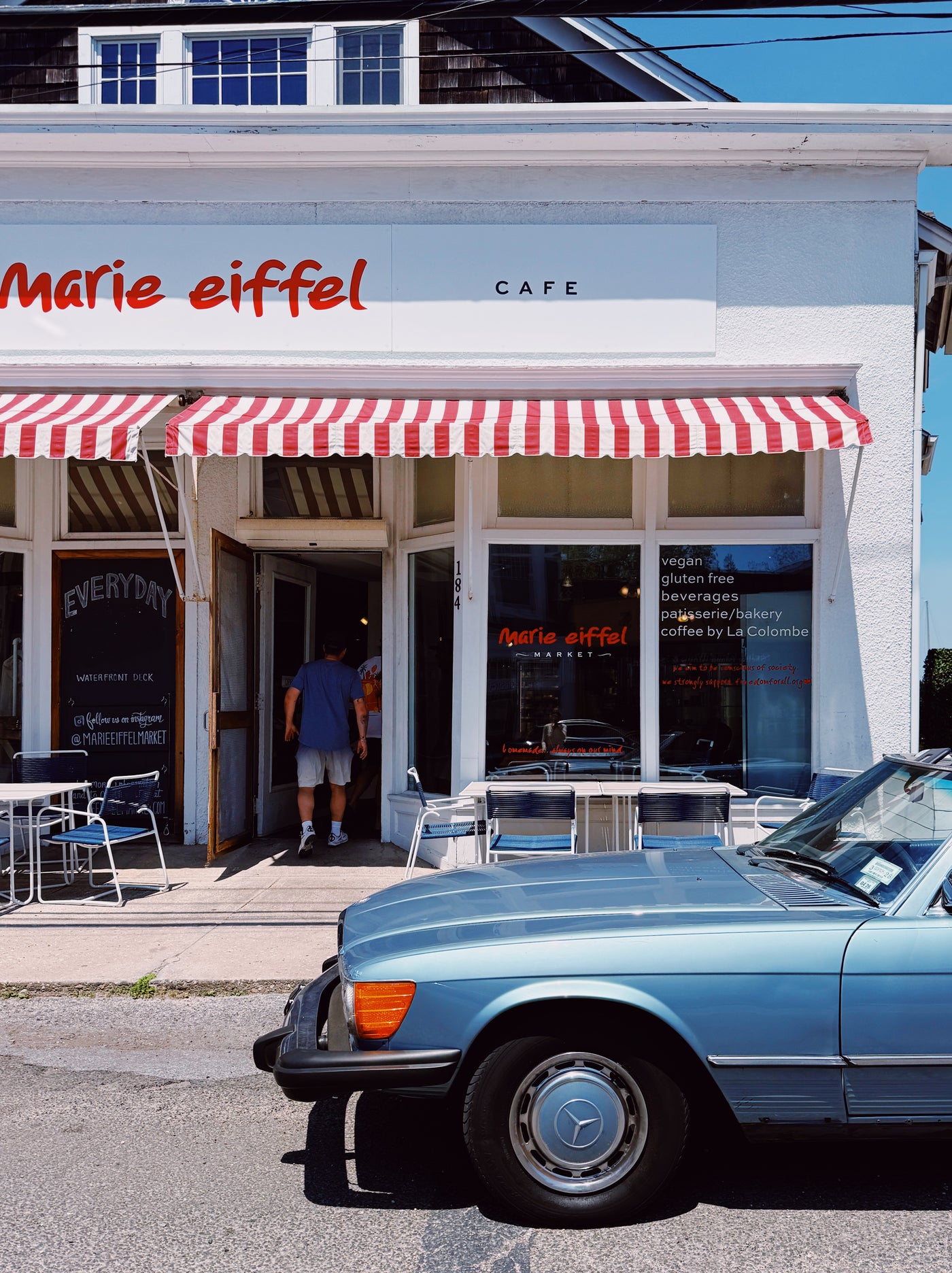 Marie Eiffel, on a Monday. The car was not staged.